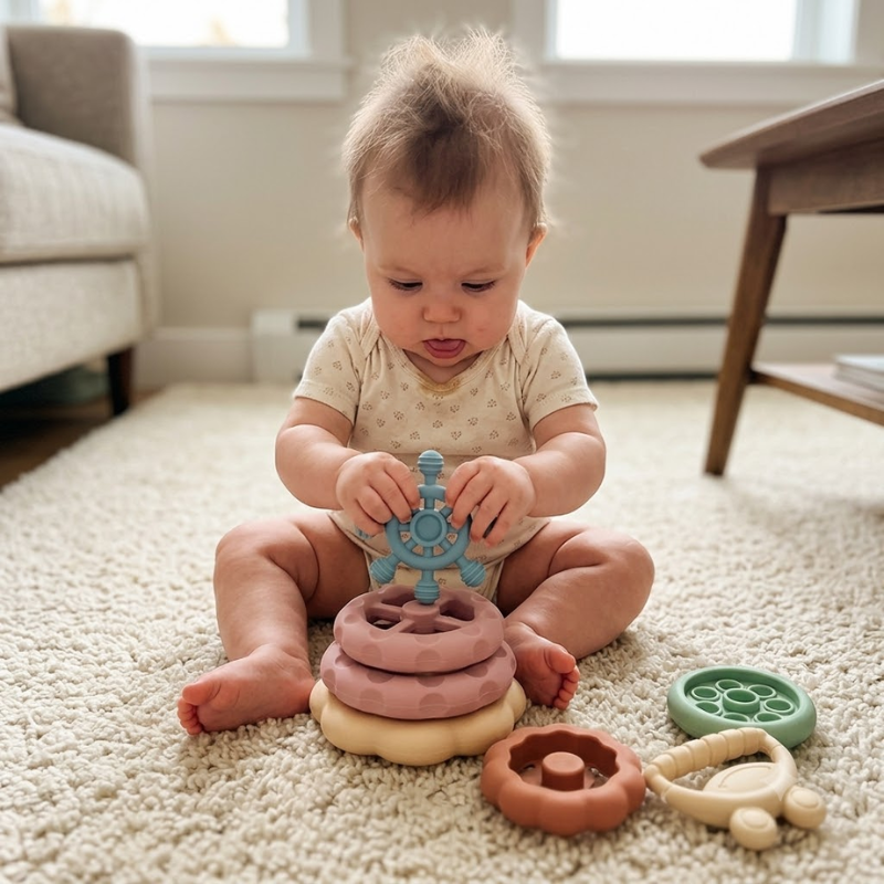 Toddla™ Montessori Stacking Teething Toy