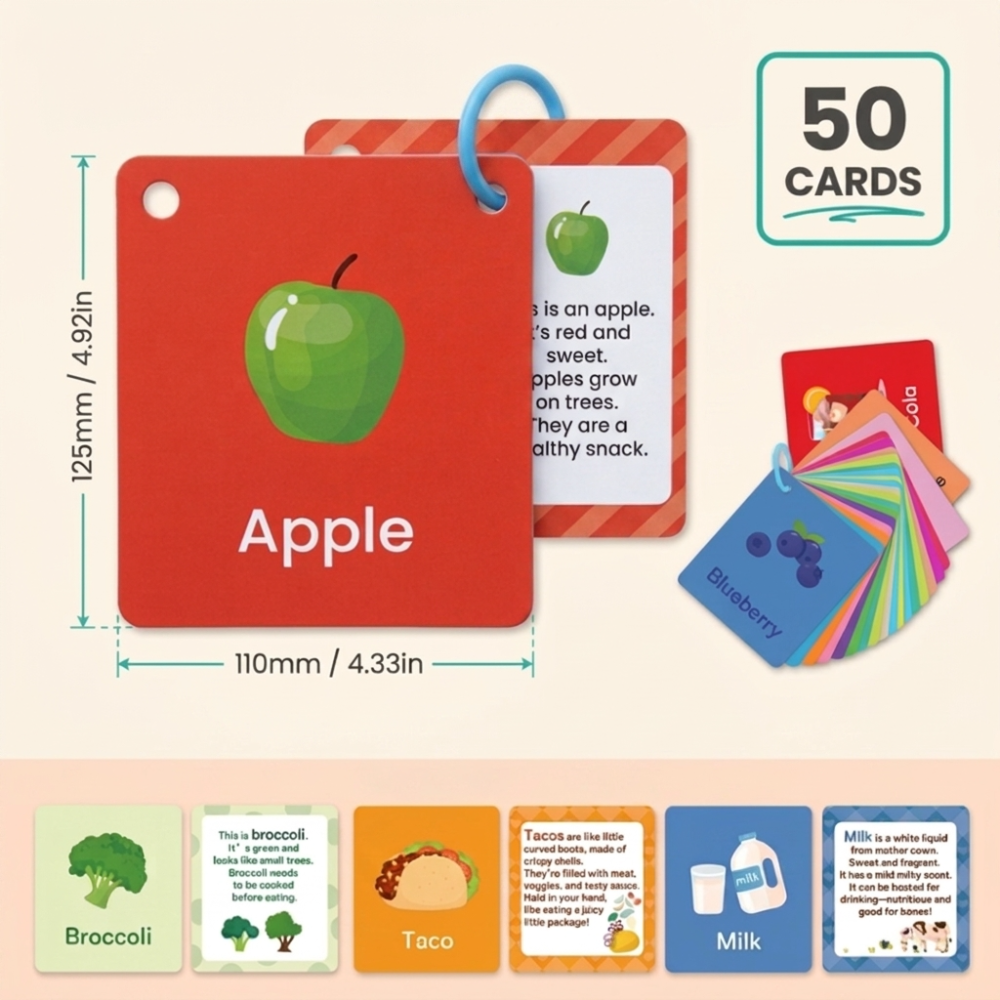 Toddla™ 50pcs Flash Cards