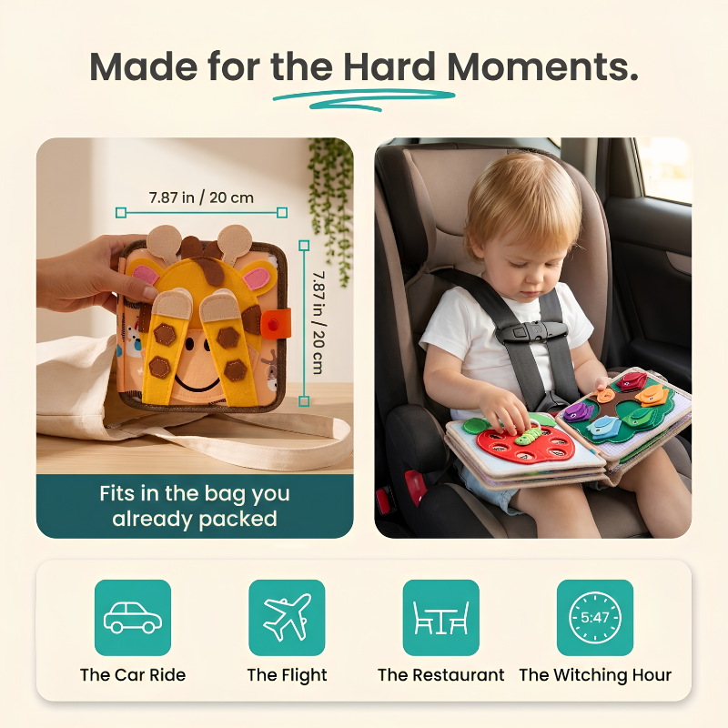 Toddla™ Giraffe Busy Book
