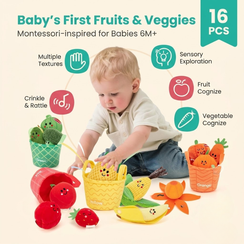 Toddla™ Sensory Fruits & Veggies Sorting Set