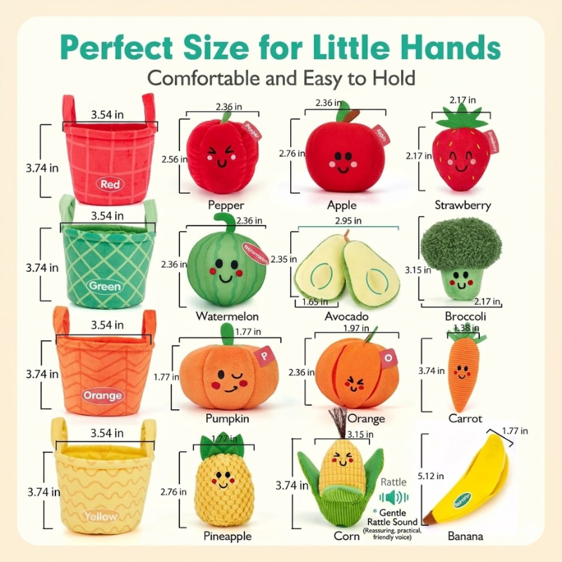 Toddla™ Sensory Fruits & Veggies Sorting Set